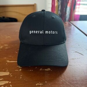 General Motors Baseball Hat Port Authority Black Cap